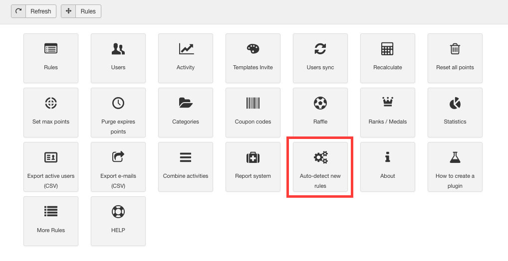 Auto-detect new rules