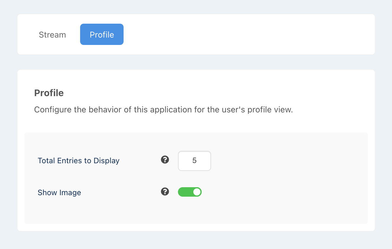 NorrCompetition Application for EasySocial - Profile settings